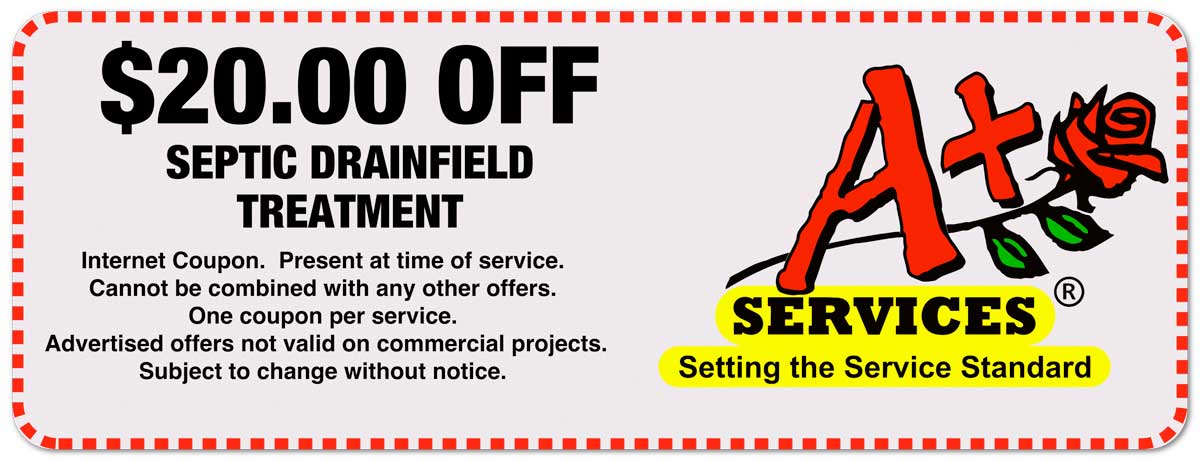  20% offer coupon in Septic Drain field Treatment Olympia, WA 