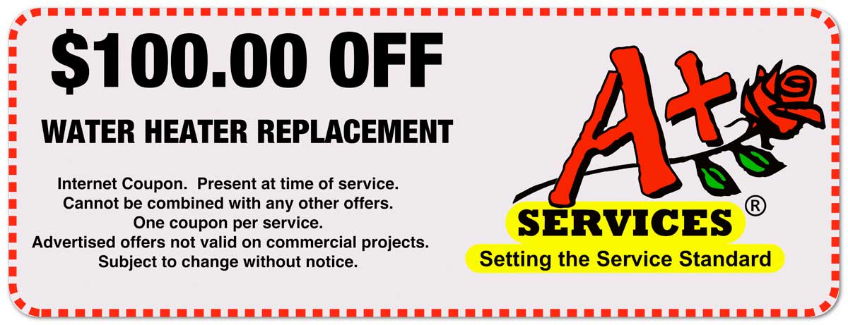 100% offer on Water Heater Replacement